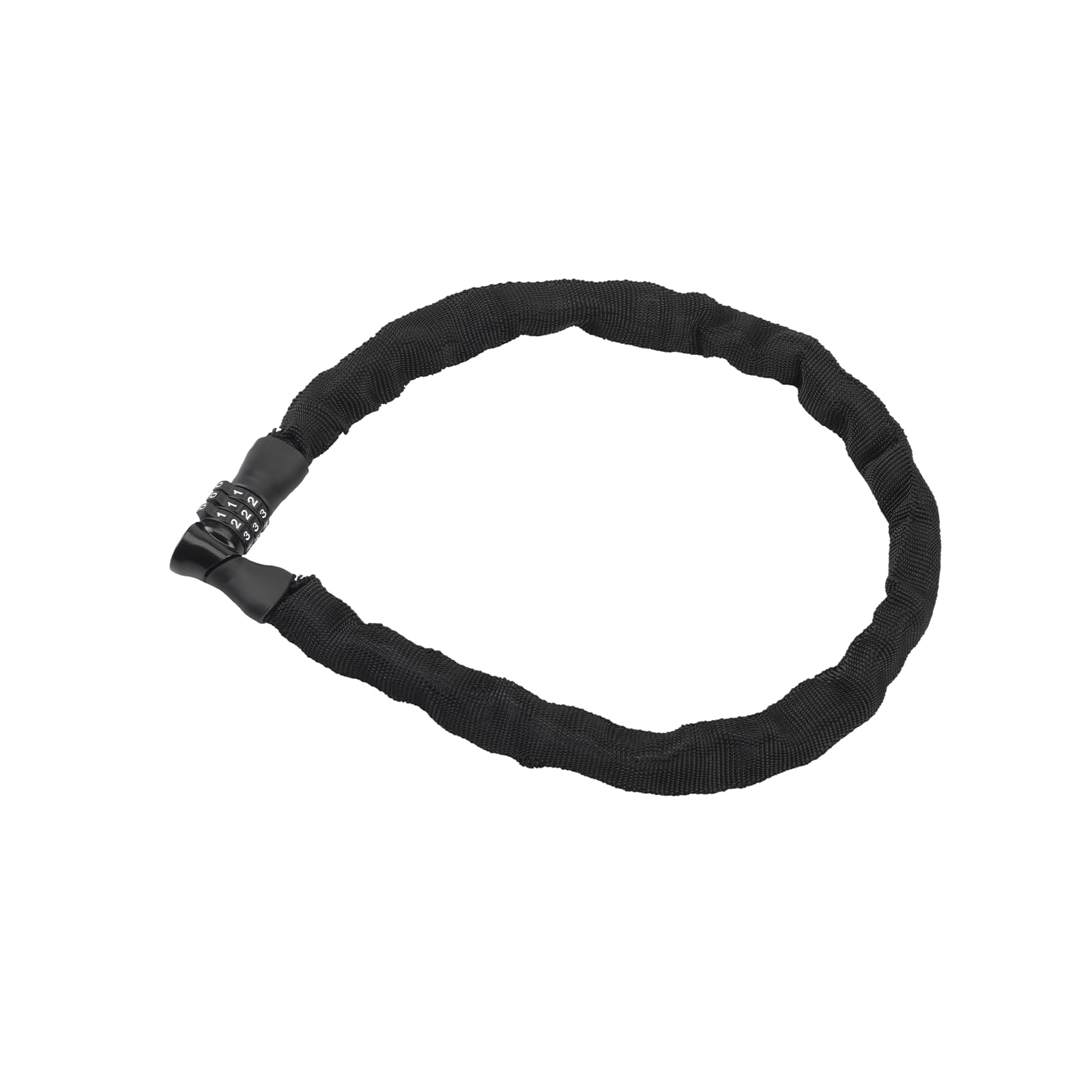 XLC Unisex - Adult Yakuza Chain Combination Lock - Black, 4mm/800mm