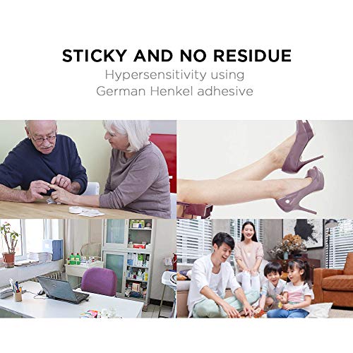 Sensitive Skin Adhesive Tape 6 Rolls, Echeer Flexible Clear Plastic First-Aid Tape Transparent Medical Tape for Finger Waist Elbow Ankle Support