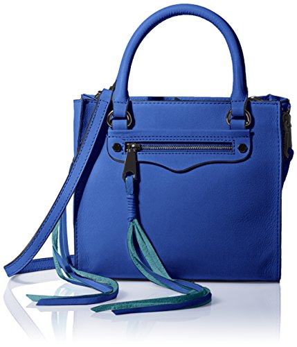 Rebecca Minkoff Side Zip Mini Regan Tote Cross Body, Cobalt, One Size