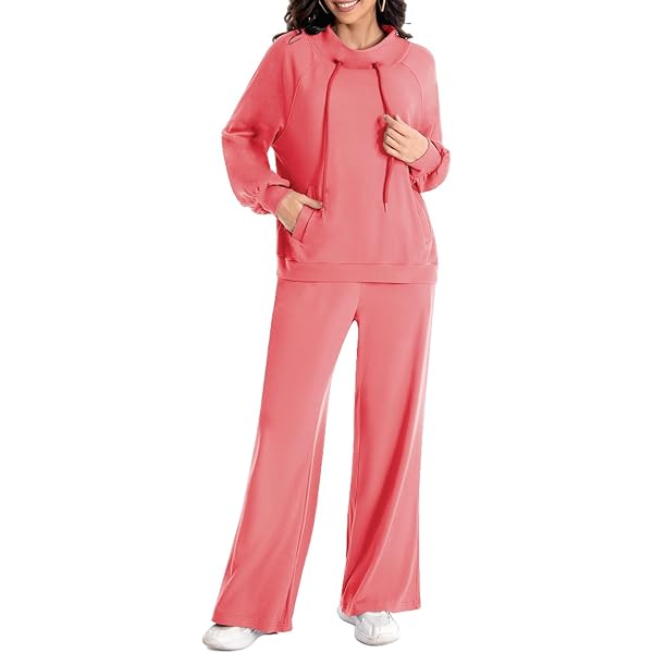 Kissonic Conjunto De Piezas De Forro Polar Para Mujer, Sudadera Con