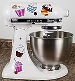Colorful Cupcakes Kitchenaid Mixer Mixing Machine Decal Art Wrap