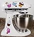 Colorful Cupcakes Vinyl Decals for Kitchen Mixers