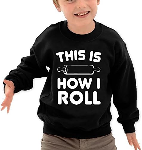 This Is How I Roll Rolling Pin 100% Toddler/Kids Long Sleeve O Neck Hoodie