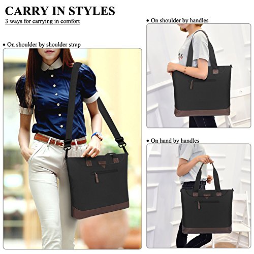 image for Ladies Laptop Tote Bag,DTBG Stylish Large Womens Business Laptop Shoul