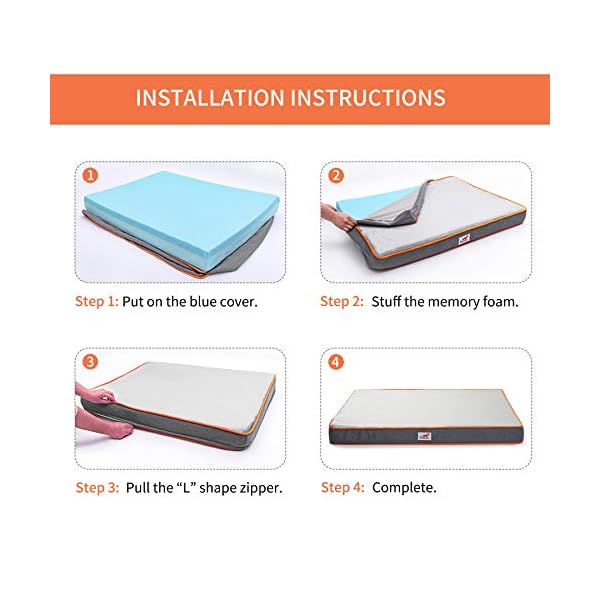 high density foam dog bed