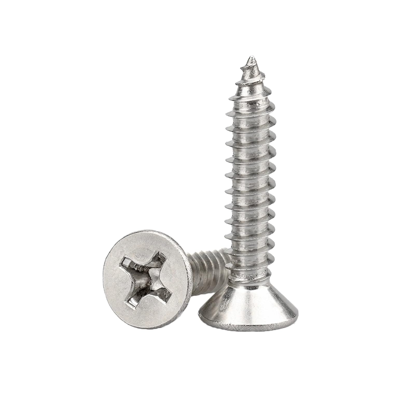 Wood Screws,Flat Head Screws for Wood, Stainless Steel Small Screw,M3*25mm 100 PCS and 20 PCS Screw Anchors for Furniture, Woodworking, DIY