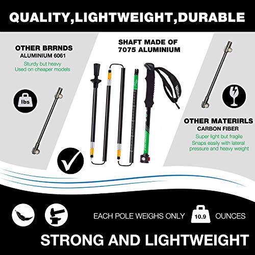 Naturehike Foldable Trekking Pole, Collapsible and Adjustable Hiking