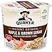 Quaker Instant Oatmeal Express Cups, Maple & Brown Sugar, 12 Count primary