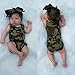 Baby Boy Girl Clothes Camouflage Romper Sleeveless Bodysuit Jumpsuit One-pieces +Headband Sunsuit Outfit Clothes (70 (0-6M), Camouflage)