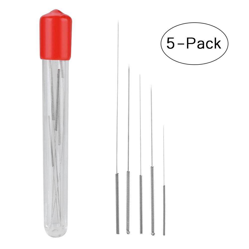ASHATA 5PCs Needles Cleaning Nozzle Cleaner Printhead Needle Nozzle 0.2mm 0.3mm 0.4mm 0.5mm 0.6mm for 3d Printer