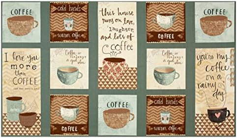 Wilmington Prints But First Coffee! Craft 24.5in Panel Multi Fabric