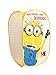 Yunko Minions Folding Laundry Basket Pop up Open Hamper Clothes Storage Mesh Basket