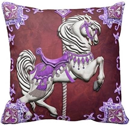 Vincent Vivi Sick Carousel Horse Amethyst Joy American Mojo Pillo Pillow Case