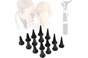 Ninyoon Original 4 Pack 2.4/3/4/5mm Otoscope Speculum Tips, Reusable Adult Child Non Disposabe Speculum Otoscope Tip Accessor