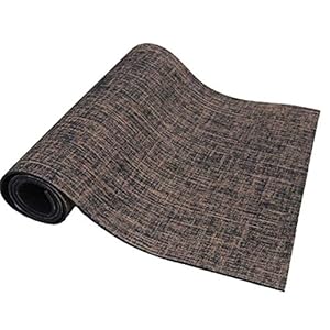 JINMENHUO Non-slip Jute Pvc Yoga Mat Nature Yoga Mat Thickness 5mm Linen Material Yoga Mat Exercise Pad,Brown
