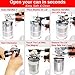 Can Opener - Manual Easy Turn - Sharp Blade for Smooth Edge Opening - Safety Magnetic Lid Lifter - Comfortable Soft Grip Silicone Handles for Seniors and Arthritic Hands -Black- Bonus Bottle Opener