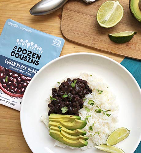 A Dozen Cousins Cuban Black Beans - Ready To Eat Beans, Vegan Food, Plant Protein for Meals, 10 Ounce (Pack of 3) - Thumbnail 4