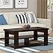 Ameriwood Hollow Core Contemporary Coffee Table, Medium, Black Forest