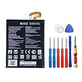 E-yiiviil 3.8V 3300mAh Replacement Battery BL-T32 Compatible for LG G6, G600L, H870,H871, H872,LS993, VS998,AS993, US997,VS988