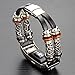 For Fitbit Charge 2 Bands, Somoder Handmade Vintage Fashion Alloy Leather Bracelet for Fitbit Charge 2, Ajustable 5.5