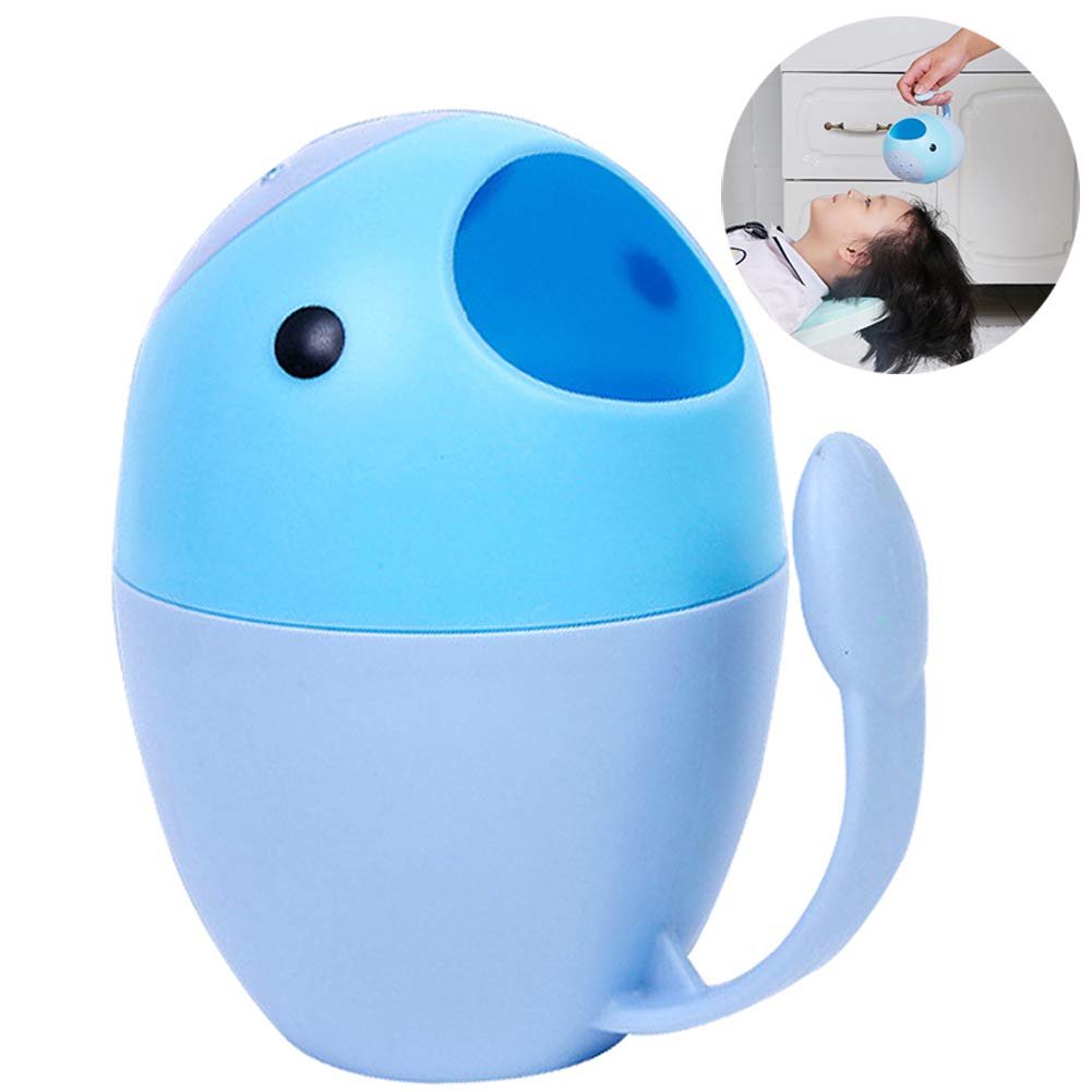 Rince Tete Bebe Whale Tasse De Bain Hair Wash Cup Pour Enfant Accessoire Baignoire Jeu Baleine Oeuf Jouet Pommeau De Bain Douche Chute D Eau Shampooing Rincage Cheveux Moby Toilette De Bebe Le