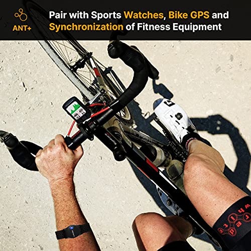 LIVLOV V9 Bluetooth ANT+ Heart Rate Monitor Armband, Rechargeable HRM