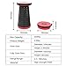 Yousnerc Portable Collapsable Stool Retractable Folding Stools Telescoping Folding Stools Sturdy Portable Lightweight Plastic Stool Outdoors Indoors (Red)thumb 2