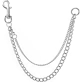 JKJF Punk Jeans Chains Hip Hop Pants Chain Multi Layer Waist Chain Heavy Thick Pocket Chains for Women Men Girls Boys Unisex ��� Silver Style 5