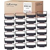myCartridge 24 Pack ERC30 ERC-30 ERC 30 34 38 B/R Compatible with Ribbon Cartridge for use in ERC38 NK506 (Black Red)