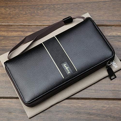 SHUANGCONG S6088 Baellerry Long Type PU Leather Zipper Wallet Multi-functional Holder Black