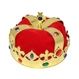 JOYIN Royal Jewleled 2 Pack King's and Queen's Royal Crowns - King Queen Halloween Costume Prom Accessories