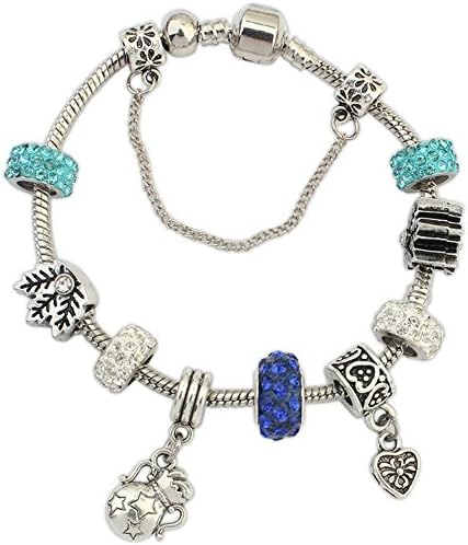 18k Gold Plated Elements Crystal Heart Shape Jewelry Set (Blue) (Gold &amp; White Sapphire Set)