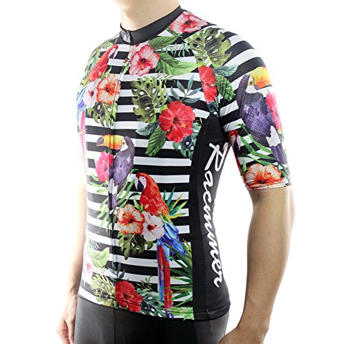 Racmmer Mens Breathable Short Sleeve Cycling Jersey Bike Shirt Cycling Clothing