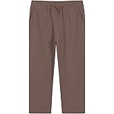Weintee Women's Plus Size Petite Drawstring Knit Pants with Pockets