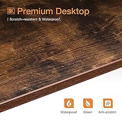 ODK Corner Desk Space Saving Small Desk with Sturdy