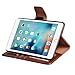 ipad Mini 4 Case, Arae ipad Mini 4 Wallet case,Flip Folio [Kickstand Feature] PU Leather Wallet case Cover with auto Sleep/Awake Function for New ipad Mini 2015 (Brown)
