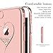 KINGXBAR for Apple iPhone 8 Case, iPhone 7 Case,Bling Diamond Crystals from Swarovski Element,Fashion Hard PC Transparent Sparkly Case Cover for Christmas Party
