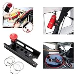 Quick Release Adjustable Fire Extinguisher Holder Mount Bracket for Jeep Wrangler UTV Polaris RZR Ranger Camper Van with Pillar