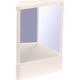 YESBAY Non-Reversing Makeup Mirror, True Image Vanity Mirror for Makeup, Precision Tabletop Non-Magnifying Mirror with Accurate Real Reflections (White, 6.7" L x 5.5" W)