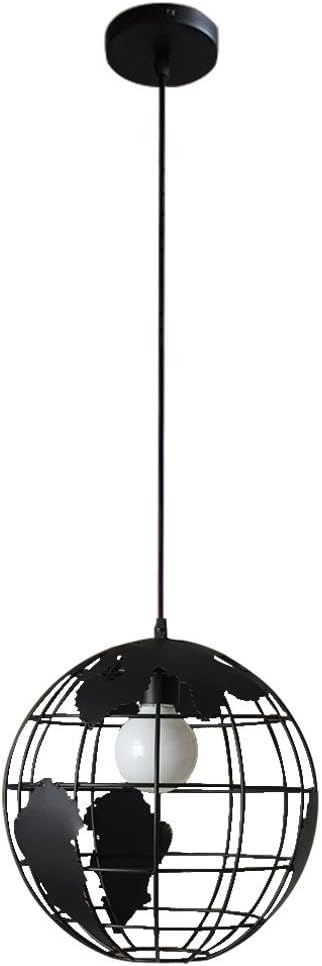 DDNL Retro Industrial Pendant Light,Creative Globe Shape Chandelier,Ceiling Light for Living Room, Bedroom,Dining Room,Kitchen,Hallway,Bathroom,Pendant Lights E27 1 Light 40W