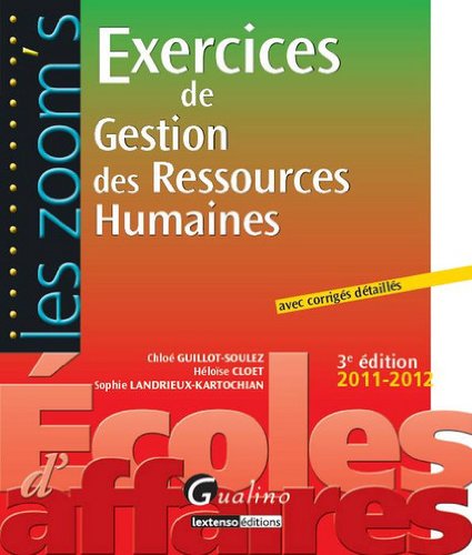Exercices de gestion des ressources humaines