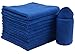 Sinland Lint Free Microfiber Cleaning Cloths Kitchen Cleaning Cloth Dish Cloth 12 Inch X 12 Inch 12 Pack Dark Blue