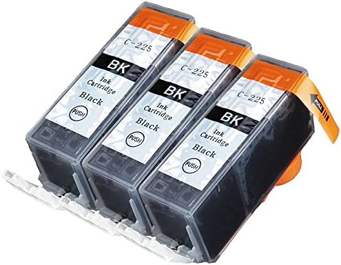 3 Pack Compatible PGI-225 3 Big Black for use with PIXMA iP4820, PIXMA iP4920, PIXMA iX6520, PIXMA MG8220, PIXMA MX712, PIXMA MX882, PIXMA MX892. Ink Cartridges for Inkjet Printers. JETDIRECT