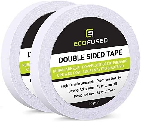 Double Sided Adhesive Tape, Width: 0.4 Inch, Length: 55 Yards, for Arts and Crafts DIY and Office