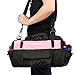 16-inch Tool Bag - Pink Lady Tool Organizer, Wide Mouth Open Tote, Multiple Pockets with Adjustable Shoulder Strap