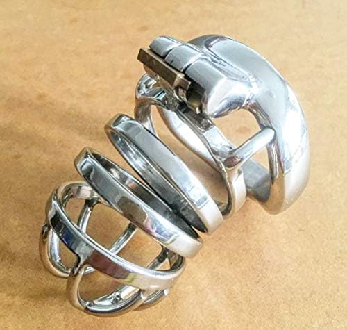 Chast-ity Device Ring Cage Lockable Bond-Age Lock Ring Men Stainless Steel Male