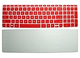 CaseBuyÂ® 2-Pack Translucent Soft Silicone Gel Keyboard Protector Skin Cover for 15.6-Inch HP ENVY x360 15-u000 15-u010dx 15-u011dx 15-u110dx 15-u111dx 15.6