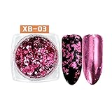 Chameleon Nail Art Sequins Glitter Paillette Transparent Manicure Decor (C)
