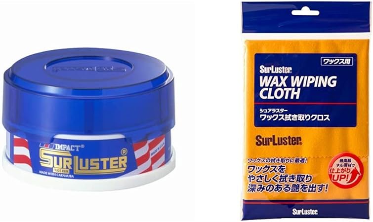 Amazon シュアラスター カーワックス インパクト ジュニア 100g Surluster S 07 ワックス拭き取りクロス カーワックス用 Surluster S 60 セット買い 車 バイク 車 バイク