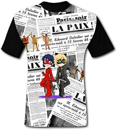 VINCRAL 3D Ladybug Stylish Sports Fitness Men's Round Neck Short Sleeve T-Shirt 3XL